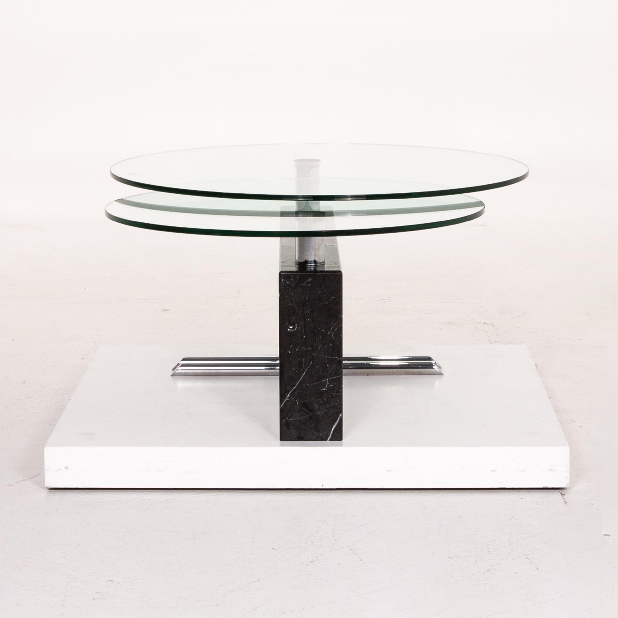 Rolf Benz Glass Marble Coffee Table Function Table For Sale 5