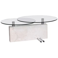 Rolf Benz Glass Marble Coffee Table Function Table