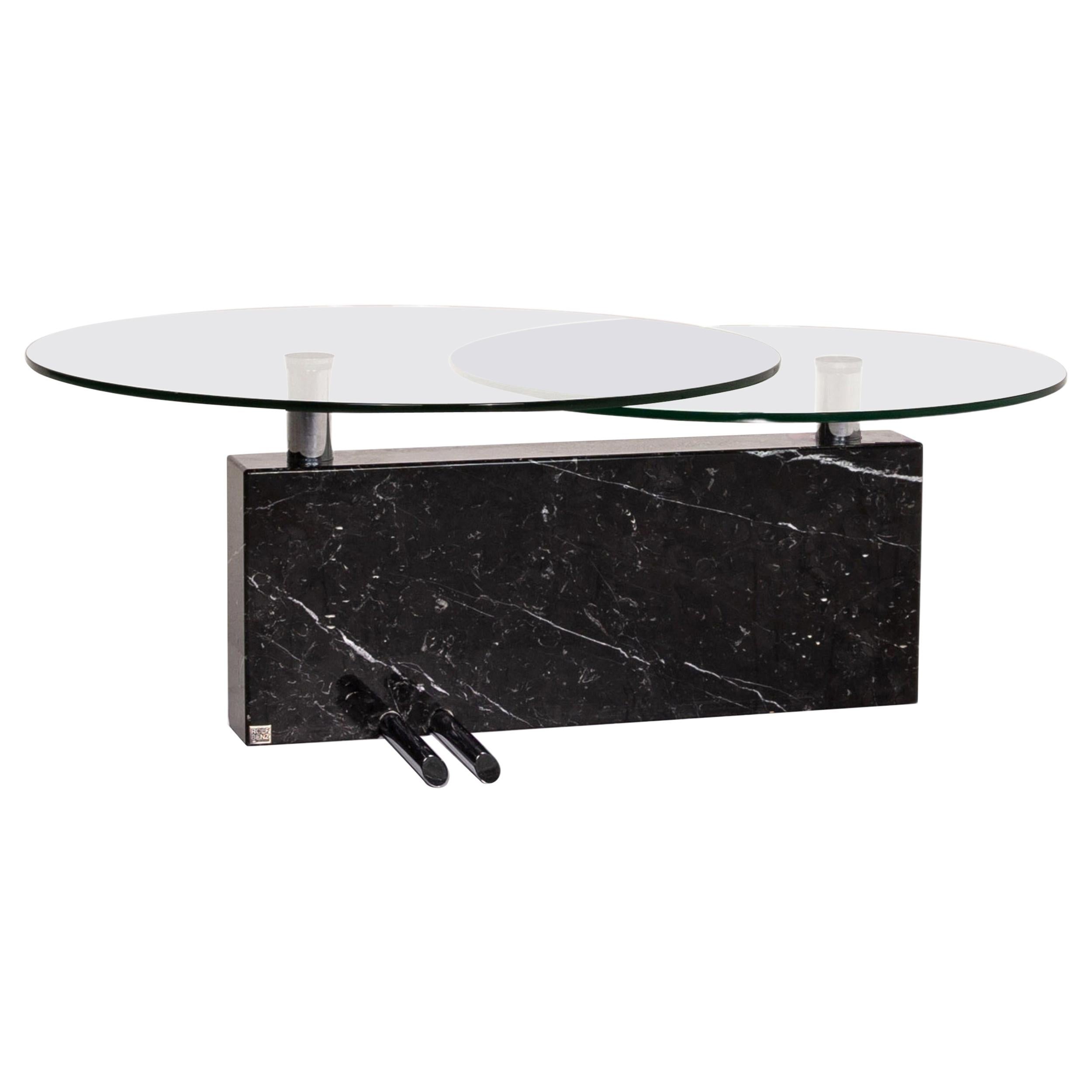 Rolf Benz Glass Marble Coffee Table Function Table For Sale