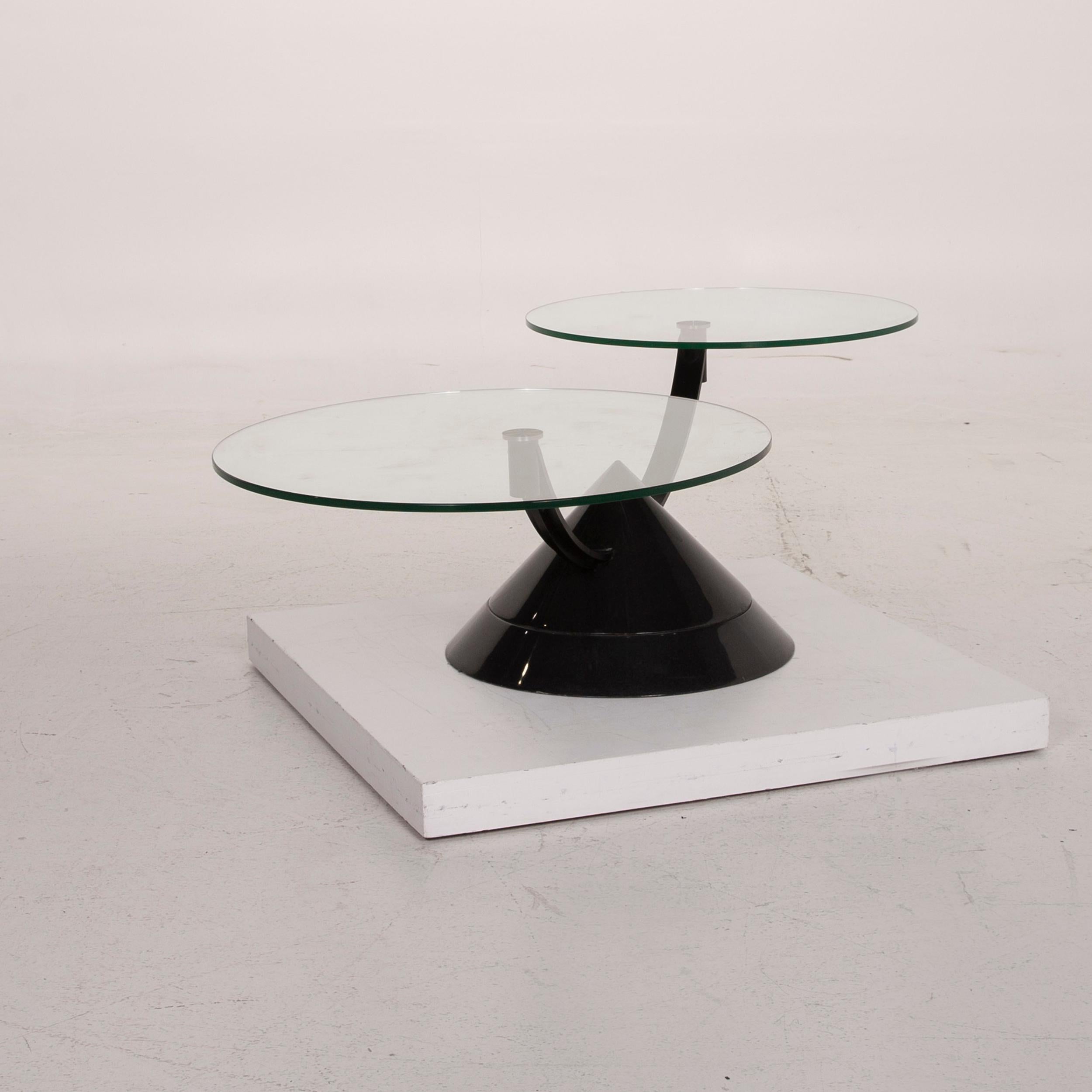 Rolf Benz Glass Table Black Coffee Table Stone Outlet Adjustable 2