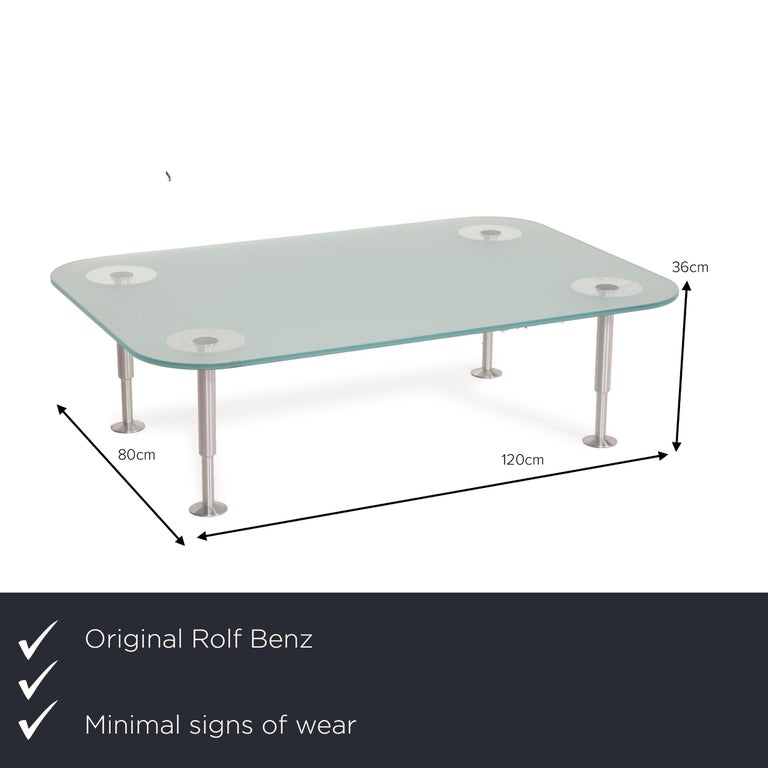 معتدل هليكوبتر شفاف  Rolf Benz Glass Table, Coffee Table, Chrome Frosted Glass For Sale at  1stDibs