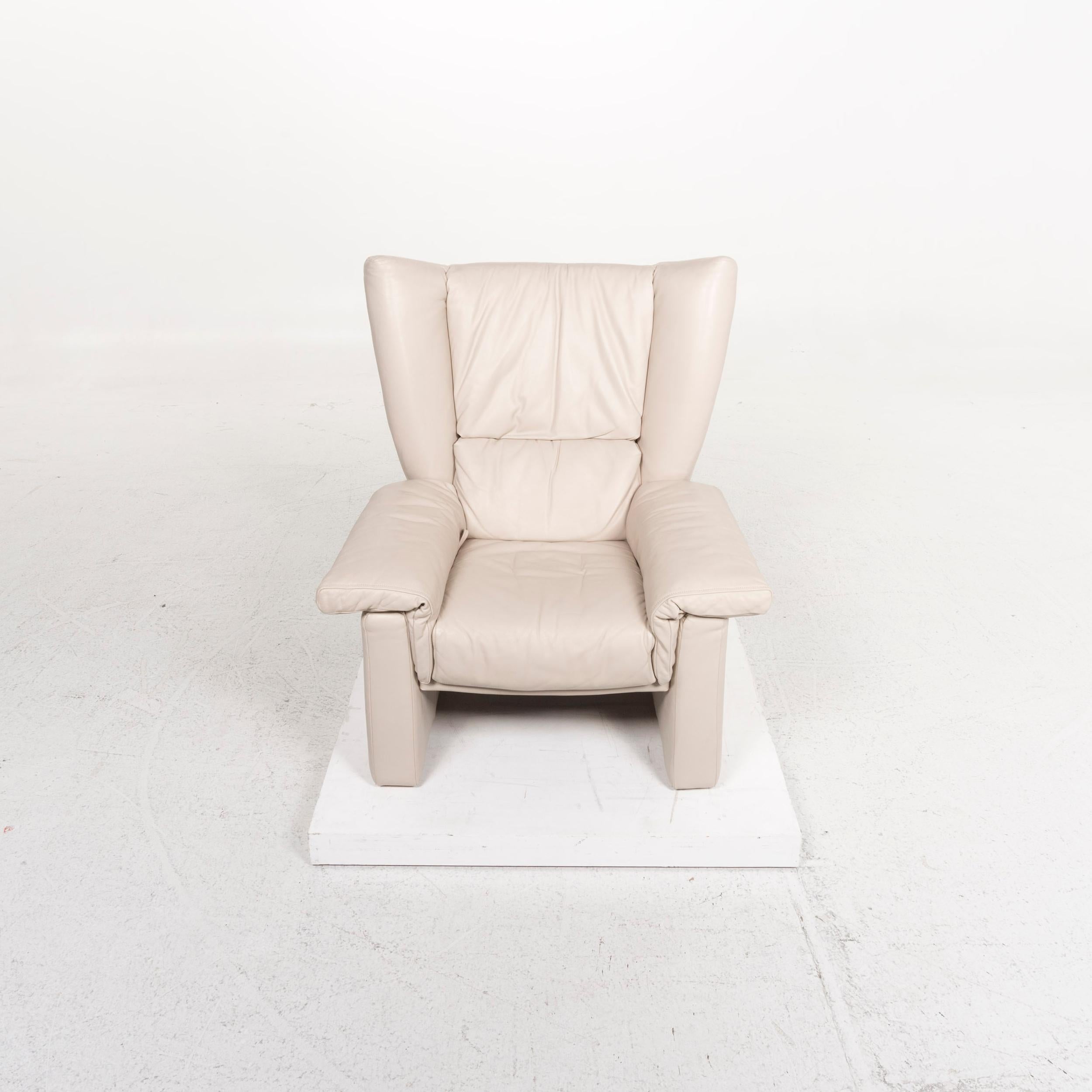 Rolf Benz Leather Armchair Gray 2