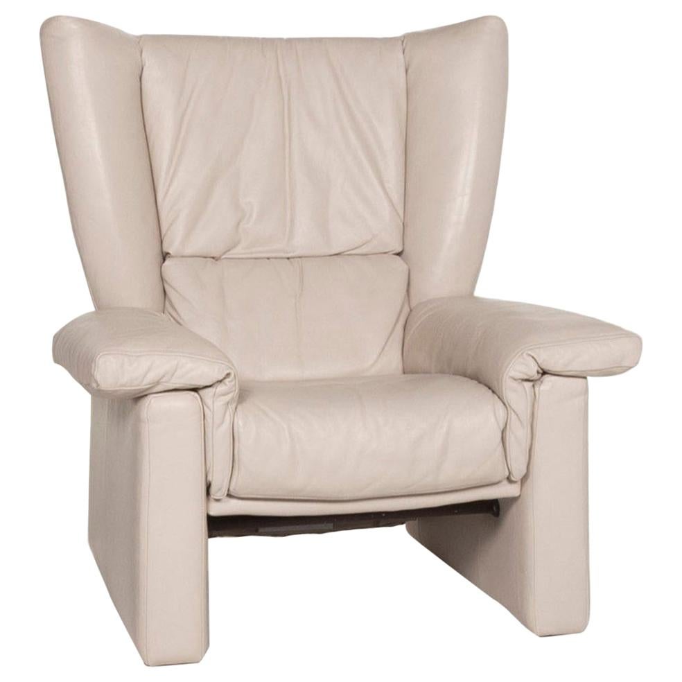 Rolf Benz Leather Armchair Gray