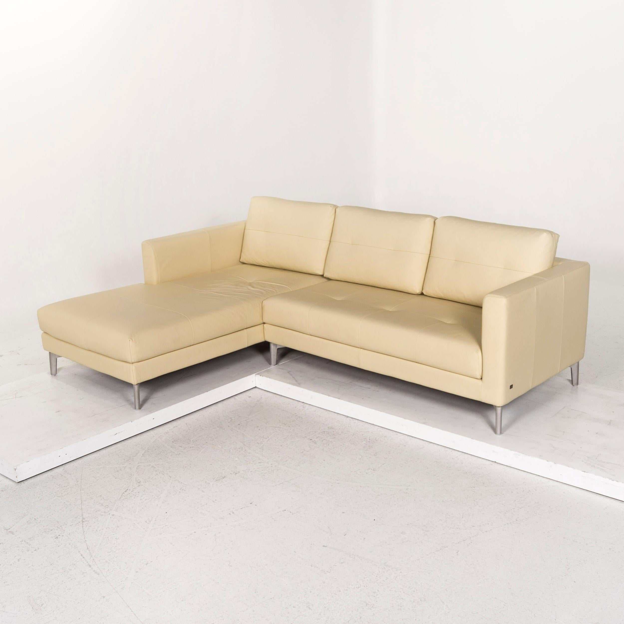 Rolf Benz Leather Corner Sofa Yellow Light Yellow Sofa Couch For Sale 1