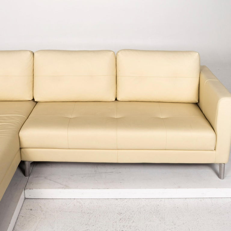 Rolf Benz Leather Corner Sofa Yellow Light Yellow Sofa Couch For Sale At 1stdibs