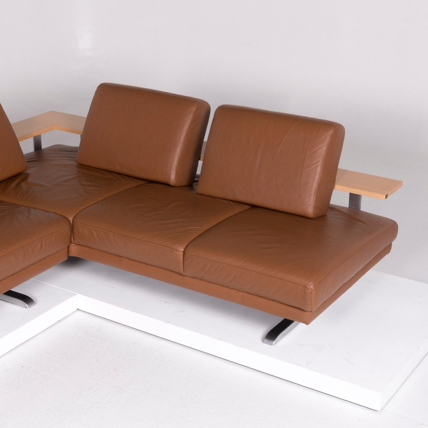 Rolf Benz Leather Sofa Cognac Corner Sofa At 1stdibs