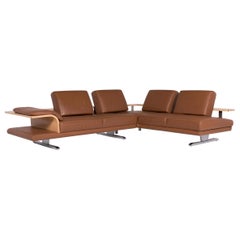 Rolf Benz Leather Sofa Cognac Corner Sofa