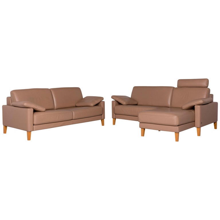 Rolf Benz Leather Sofa Set Braun 1 Corner Two Seat For Leather Sofa Set Braun 1 Corner