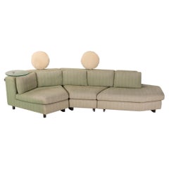 Rolf Benz Loft Fabric Sofa Mint Four-Seater Couch Function