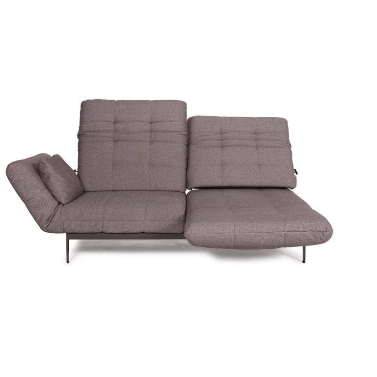 Rolf Benz Mera Fabric Sofa Two-Seater Sofa Fabric Gray Function For Sale at  1stDibs | rolf benz sofa mera