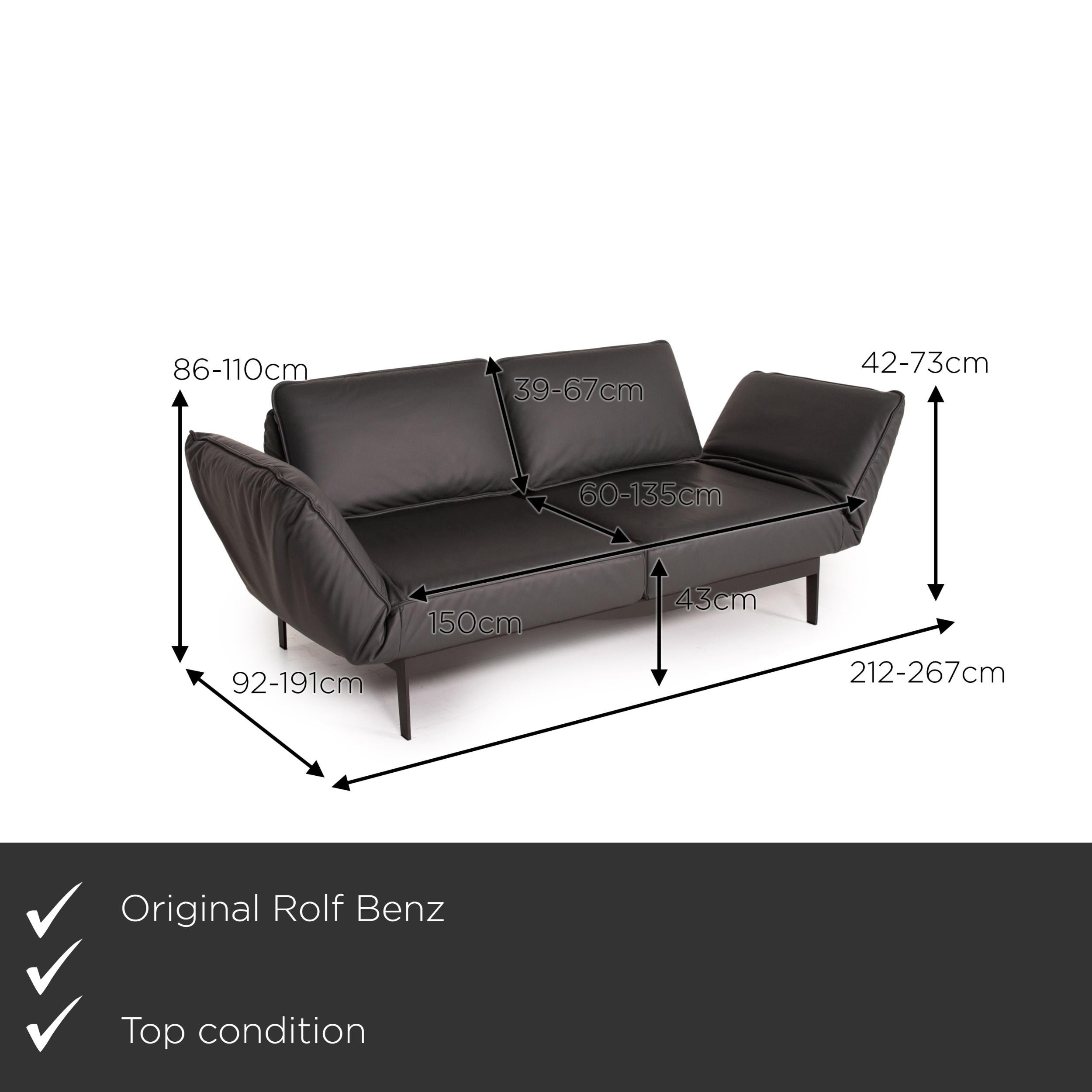 We present to you a Rolf Benz Mera leather sofa gray dark gray two-seater function relax function.


 Product measurements in centimeters:
 

Depth: 92
Width: 212
Height: 86
Seat height: 43
Rest height: 42
Seat depth: 60
Seat width: