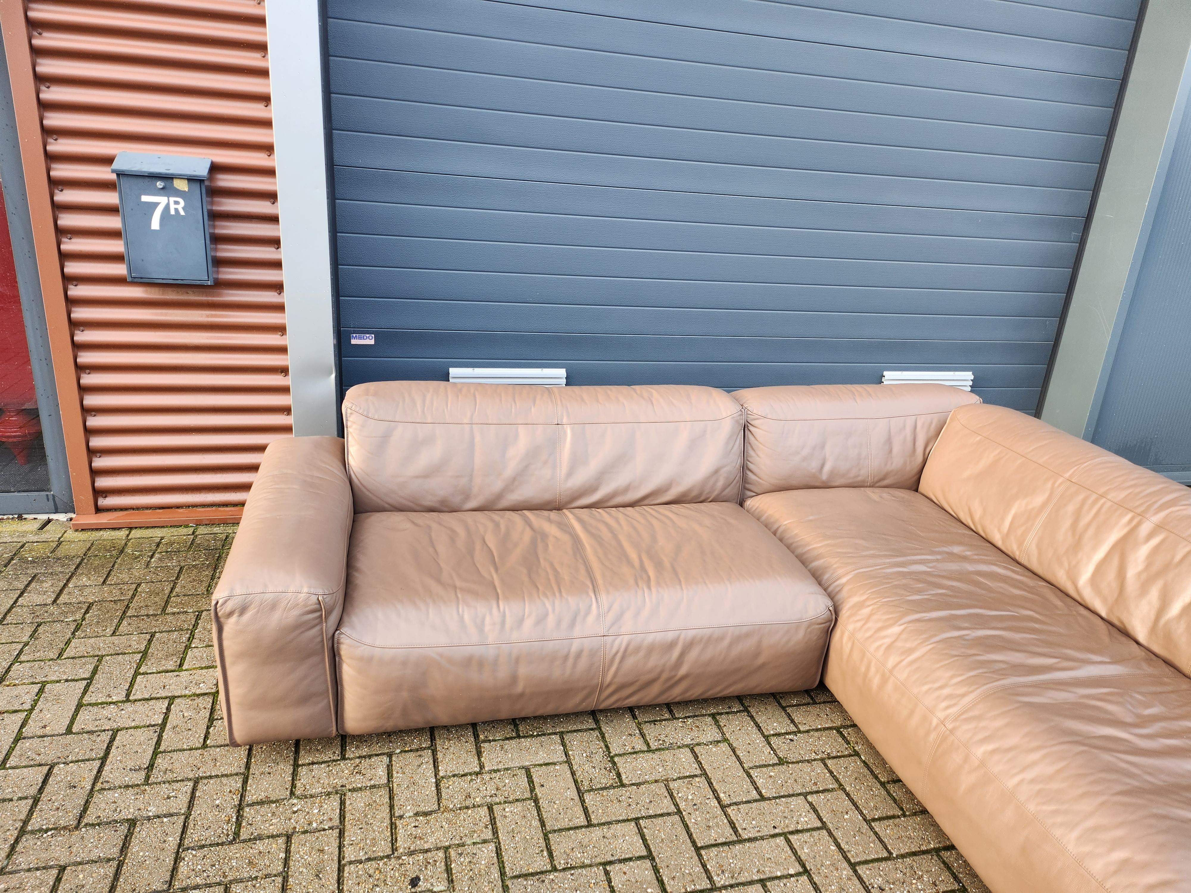 Leather Rolf benz Mio sofa - lounge sofa in leather For Sale