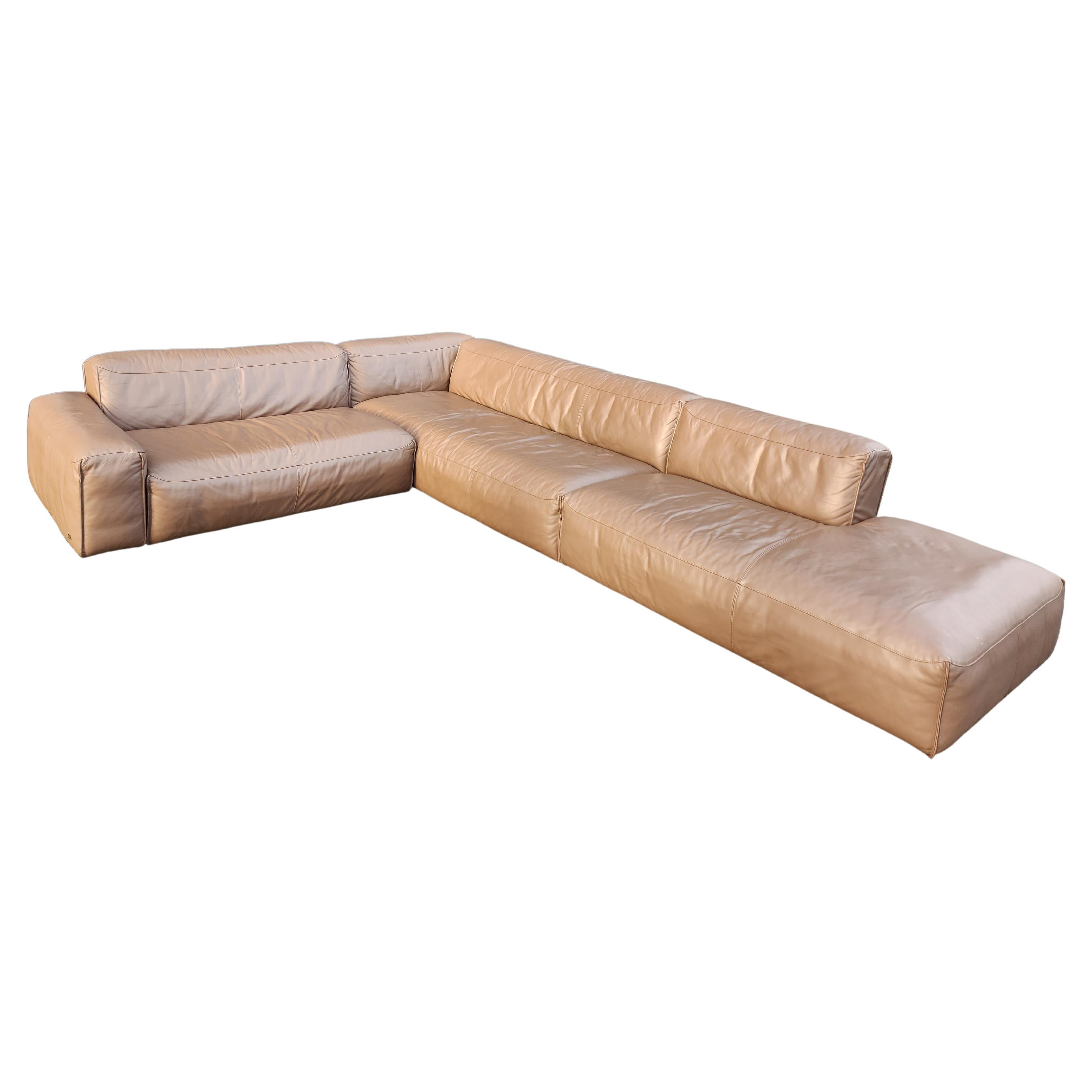 Rolf benz Mio sofa - lounge sofa in leather For Sale