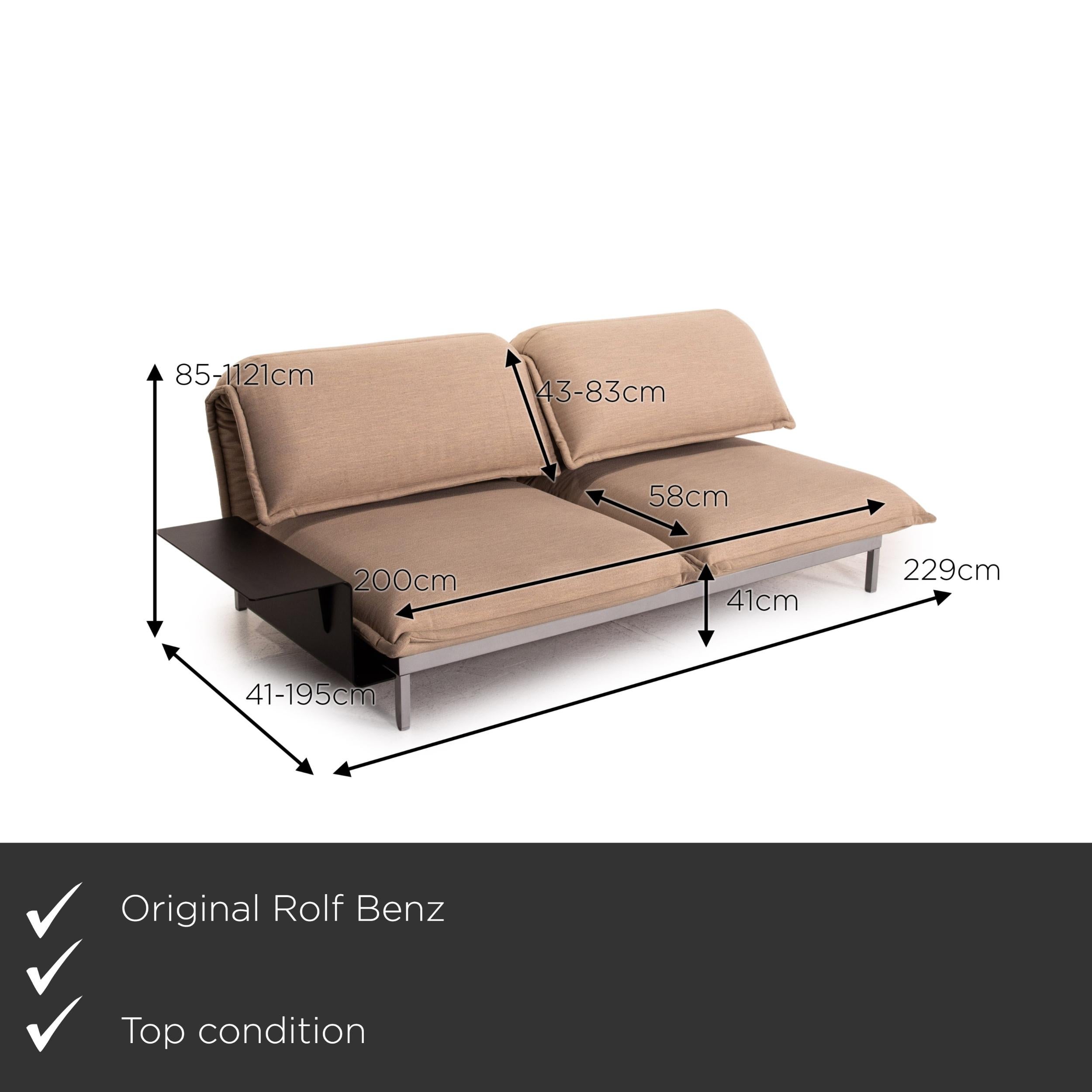 We present to you a Rolf Benz Nova fabric sofa beige sleeping function relaxation function sofa bed.


 Product measurements in centimeters:
 

Depth: 41
Width: 229
Height: 85
Seat height: 41
Rest height:
Seat depth: 58
Seat width: