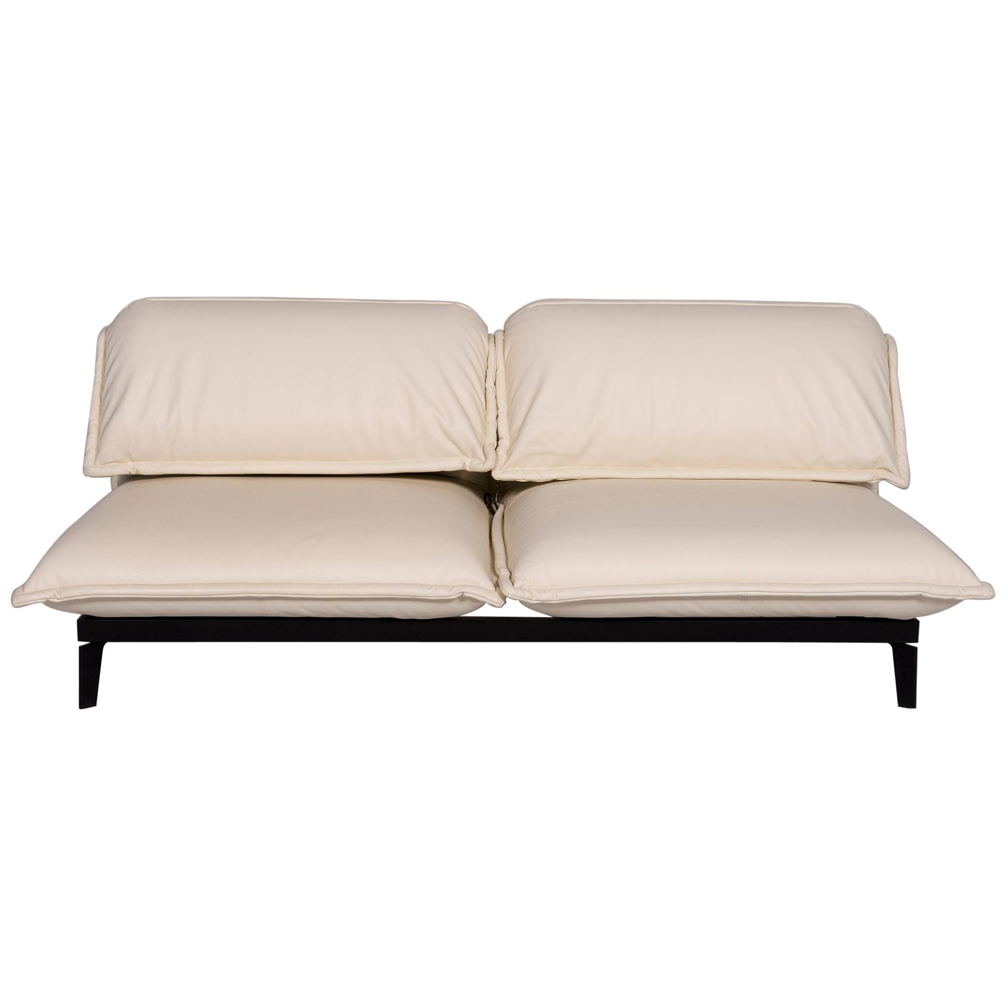 Rolf Nova Sofa Bed Cream Two-Seat Sofa Relax Function Sleep For Sale