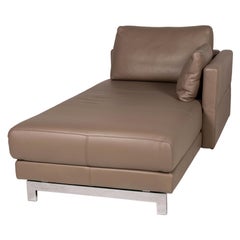 Rolf Benz Nuvola Leather Lounger Cream