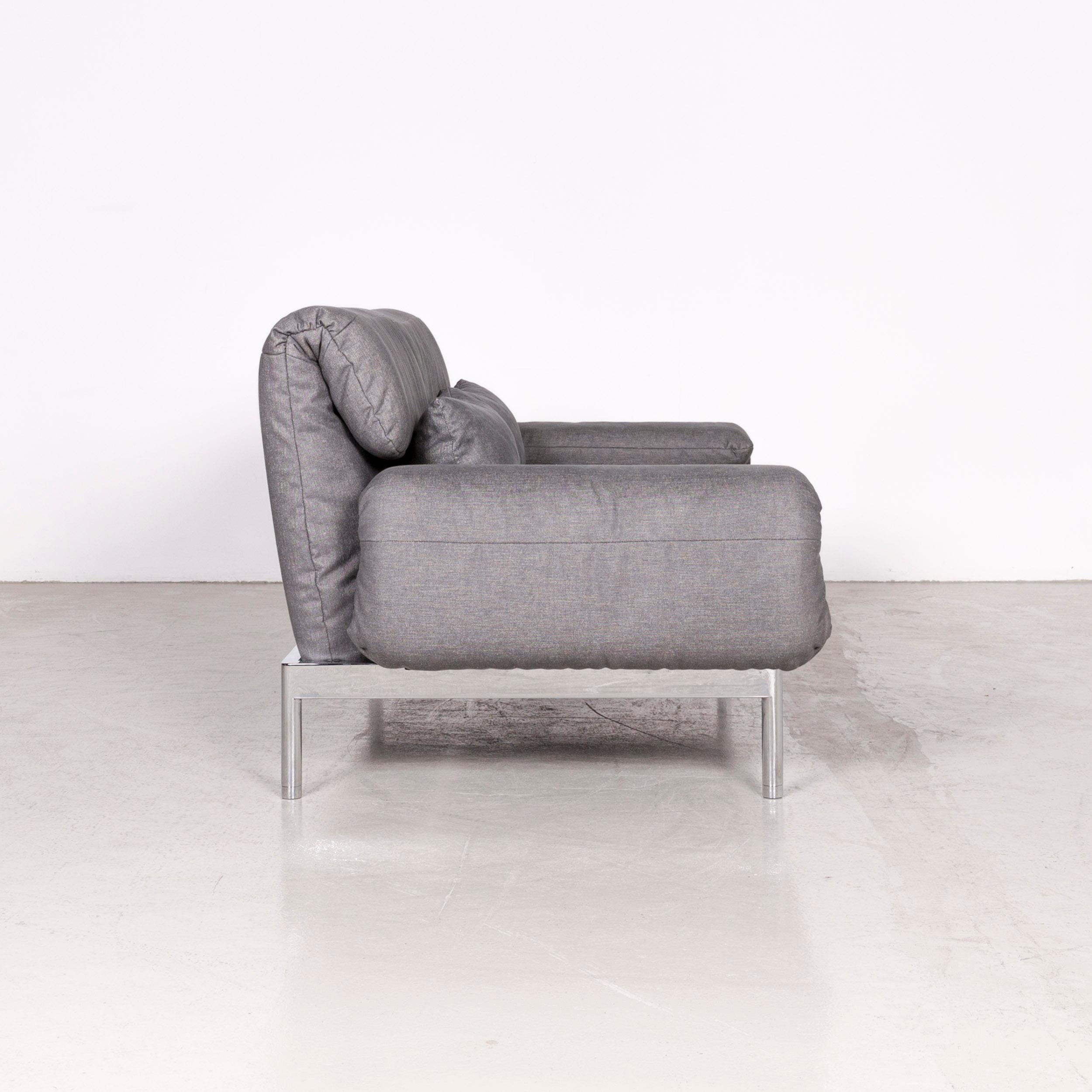 Rolf Benz Plura Designer Sofa Fabric Grey Relax Function Couch Modern For Sale 5