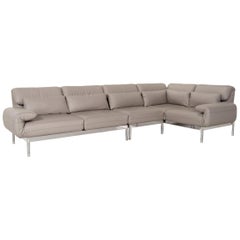 Rolf Benz Plura Leather Corner Sofa Gray Sofa Function Relax Function Couch