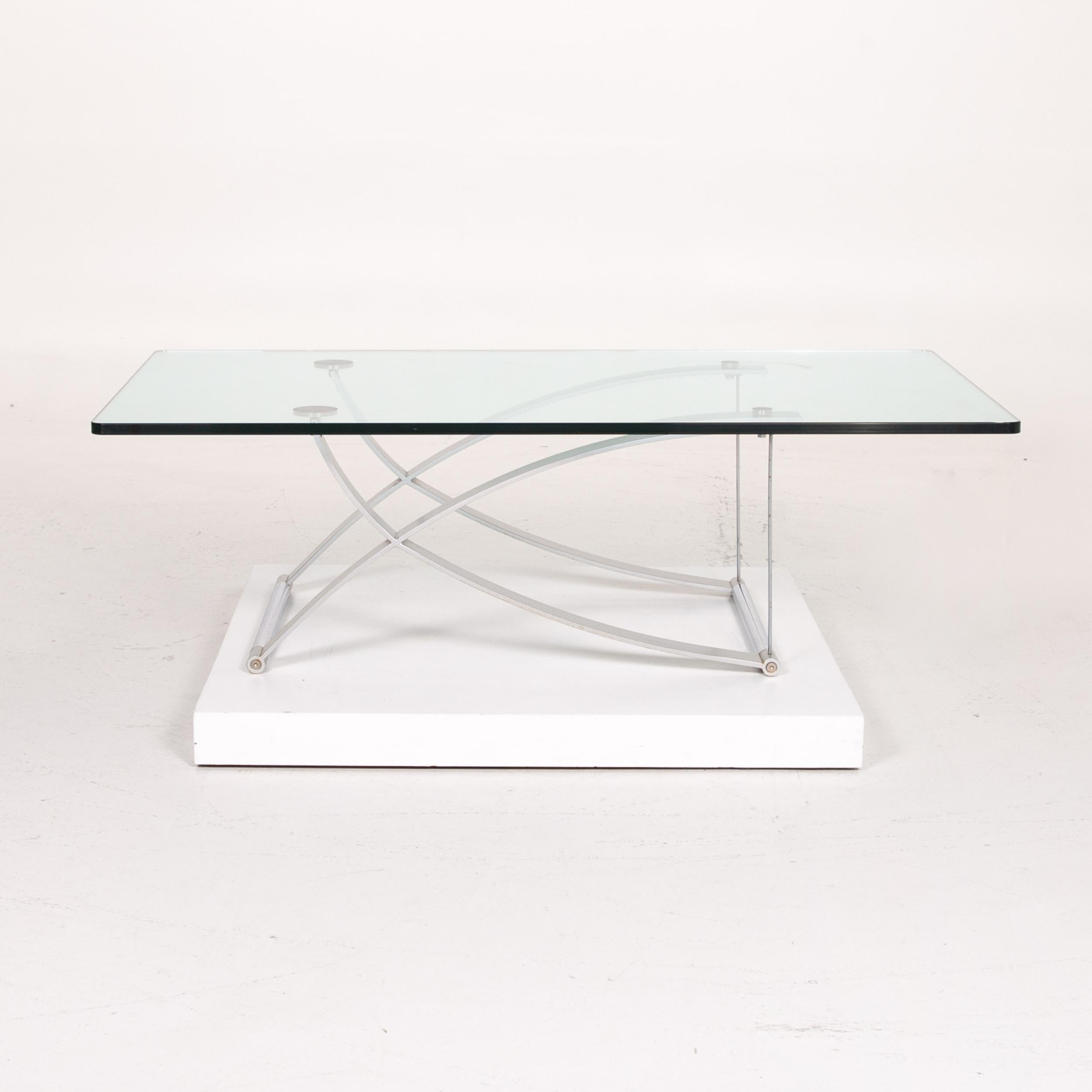 Rolf Benz RB 1150 Glass Coffee Table Metal Table For Sale 4