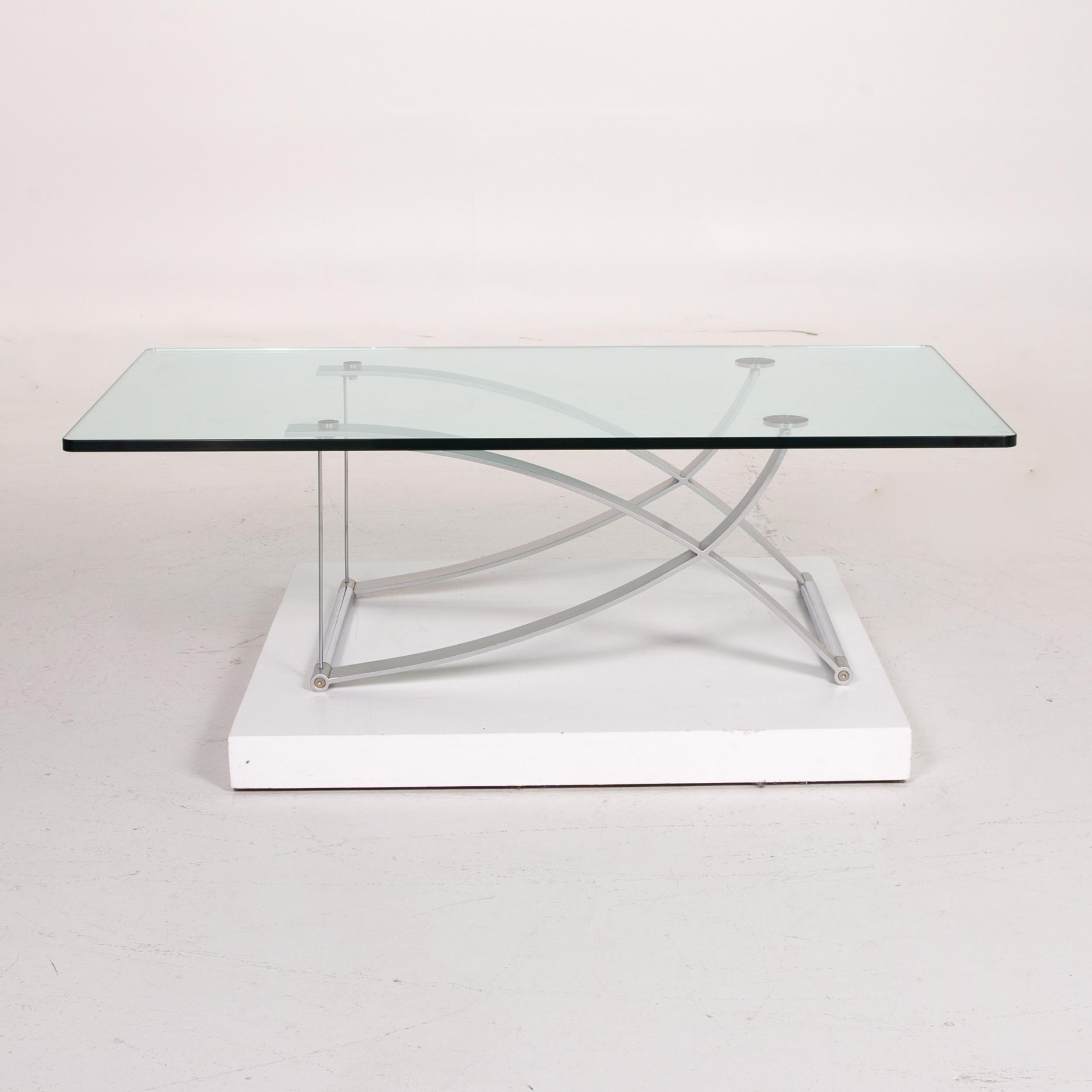 Rolf Benz RB 1150 Glass Coffee Table Metal Table For Sale 1