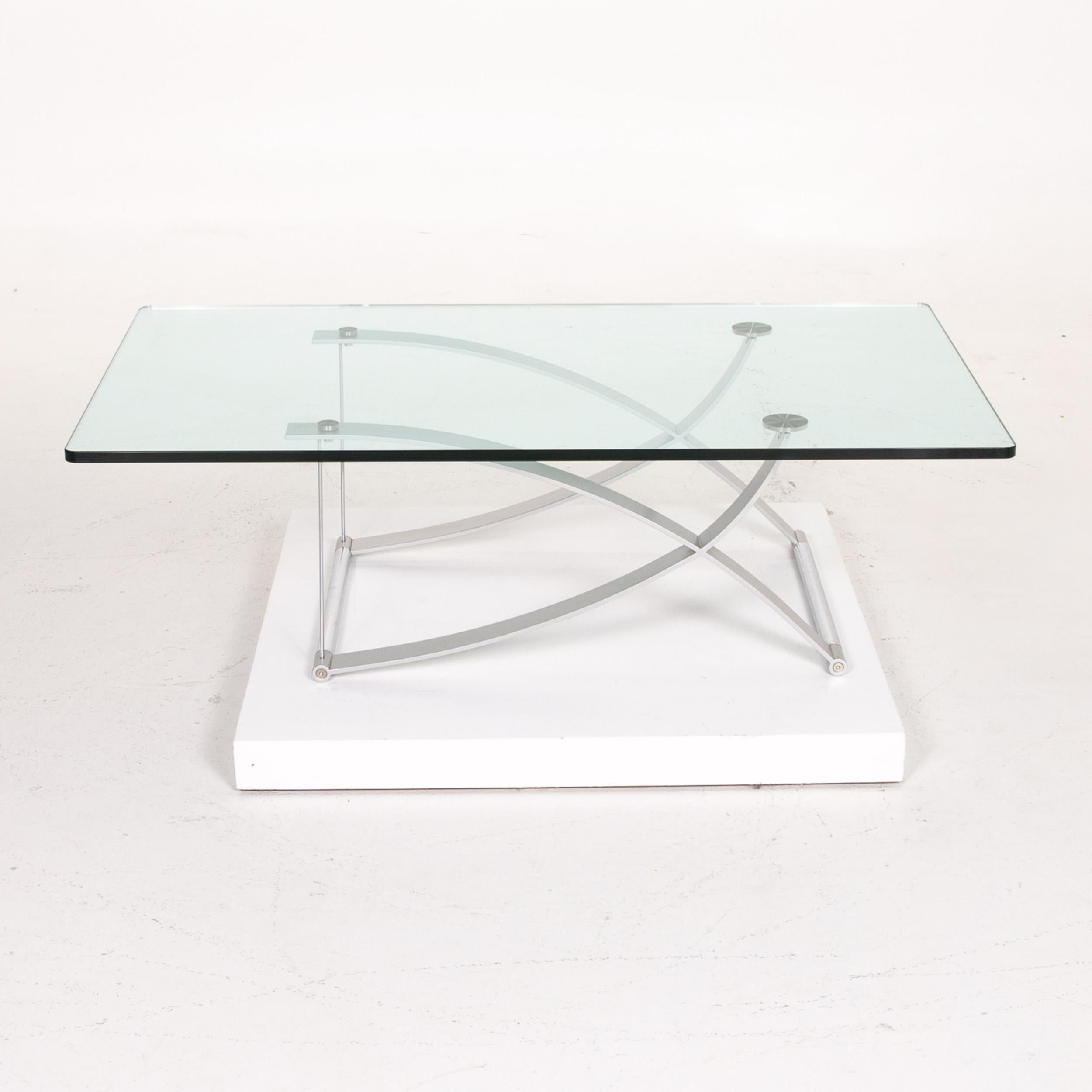 Rolf Benz RB 1150 Glass Coffee Table Metal Table For Sale 2
