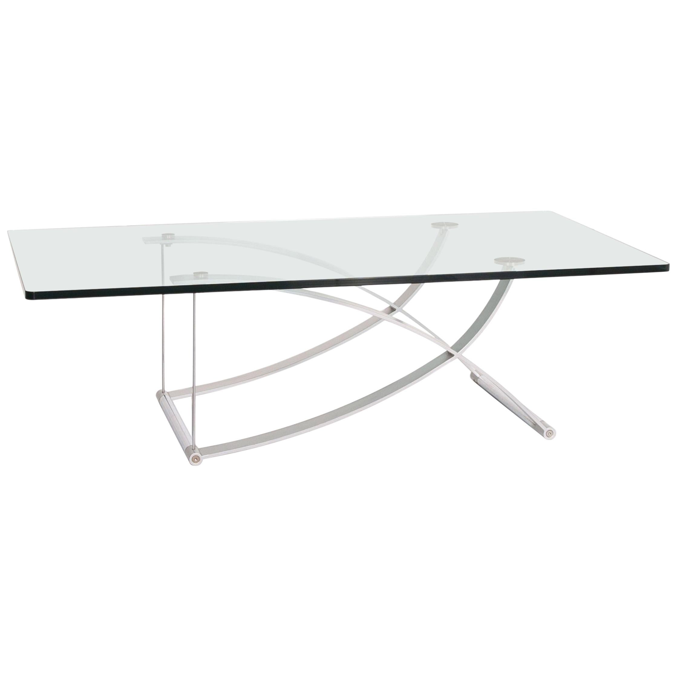 Rolf Benz RB 1150 Glass Coffee Table Metal Table For Sale