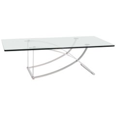 Rolf Benz RB 1150 Glass Coffee Table Metal Table