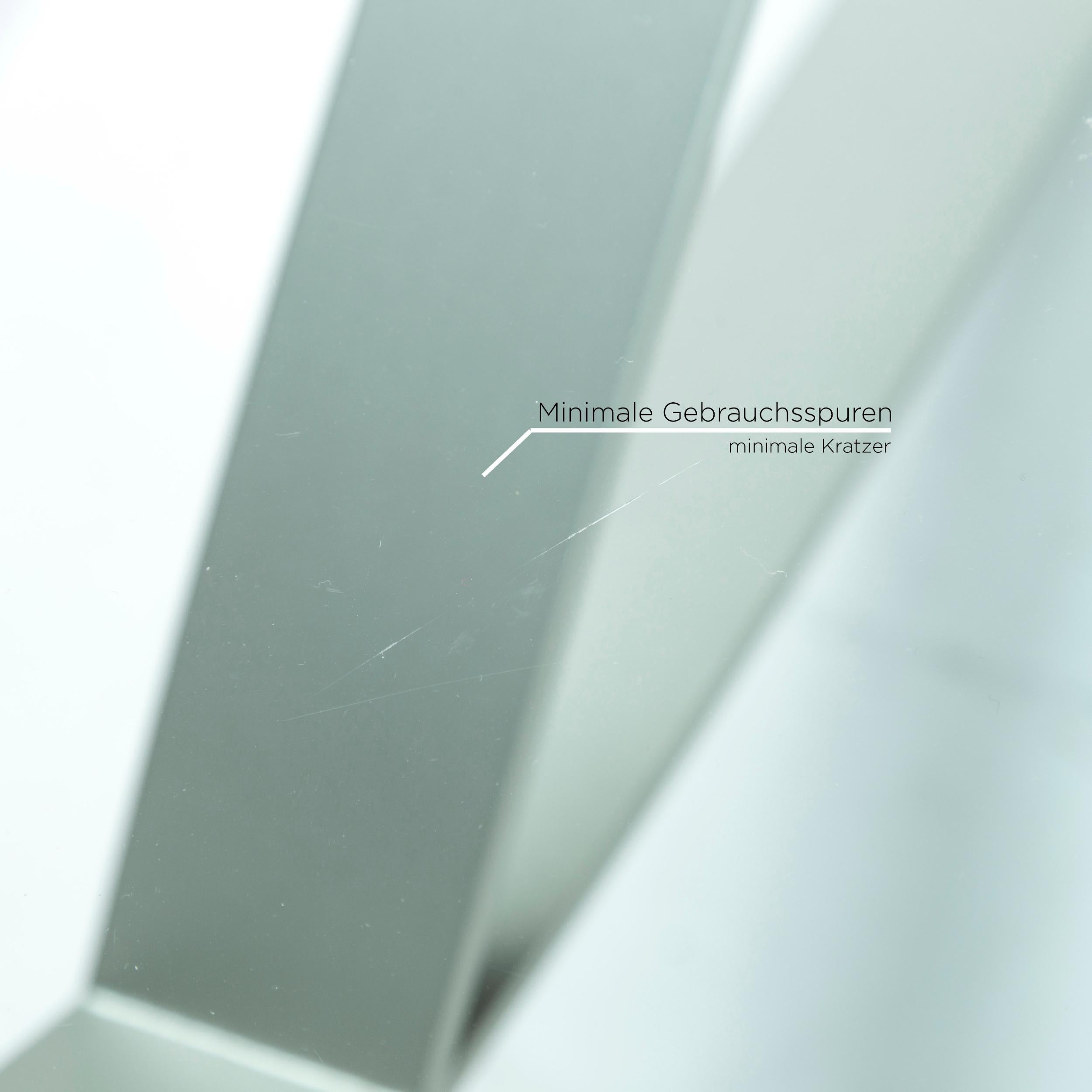 Rolf Benz Rolf Benz RB 1150 Glas Couchtisch Silber Tisch im Zustand „Gut“ in Cologne, DE