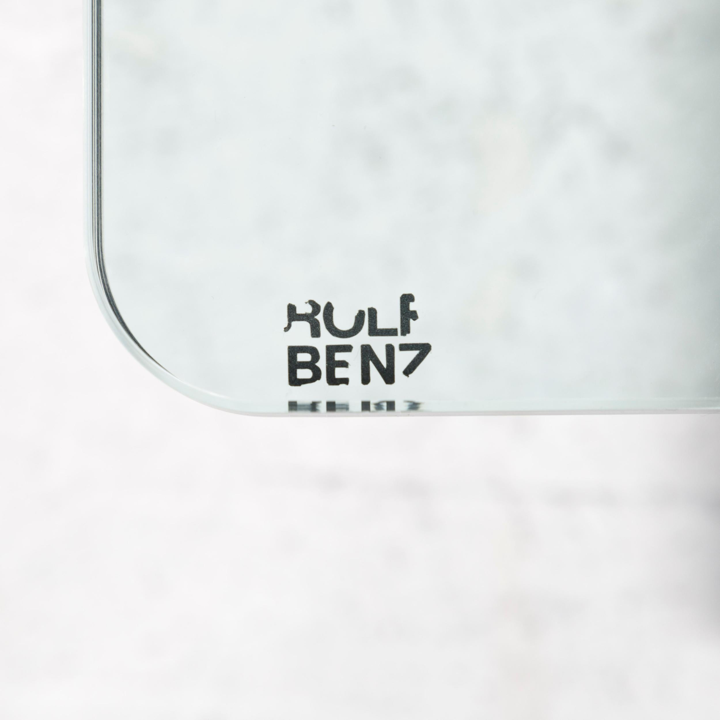Rolf Benz Rolf Benz RB 1150 Glas Couchtisch Silber Tisch 1
