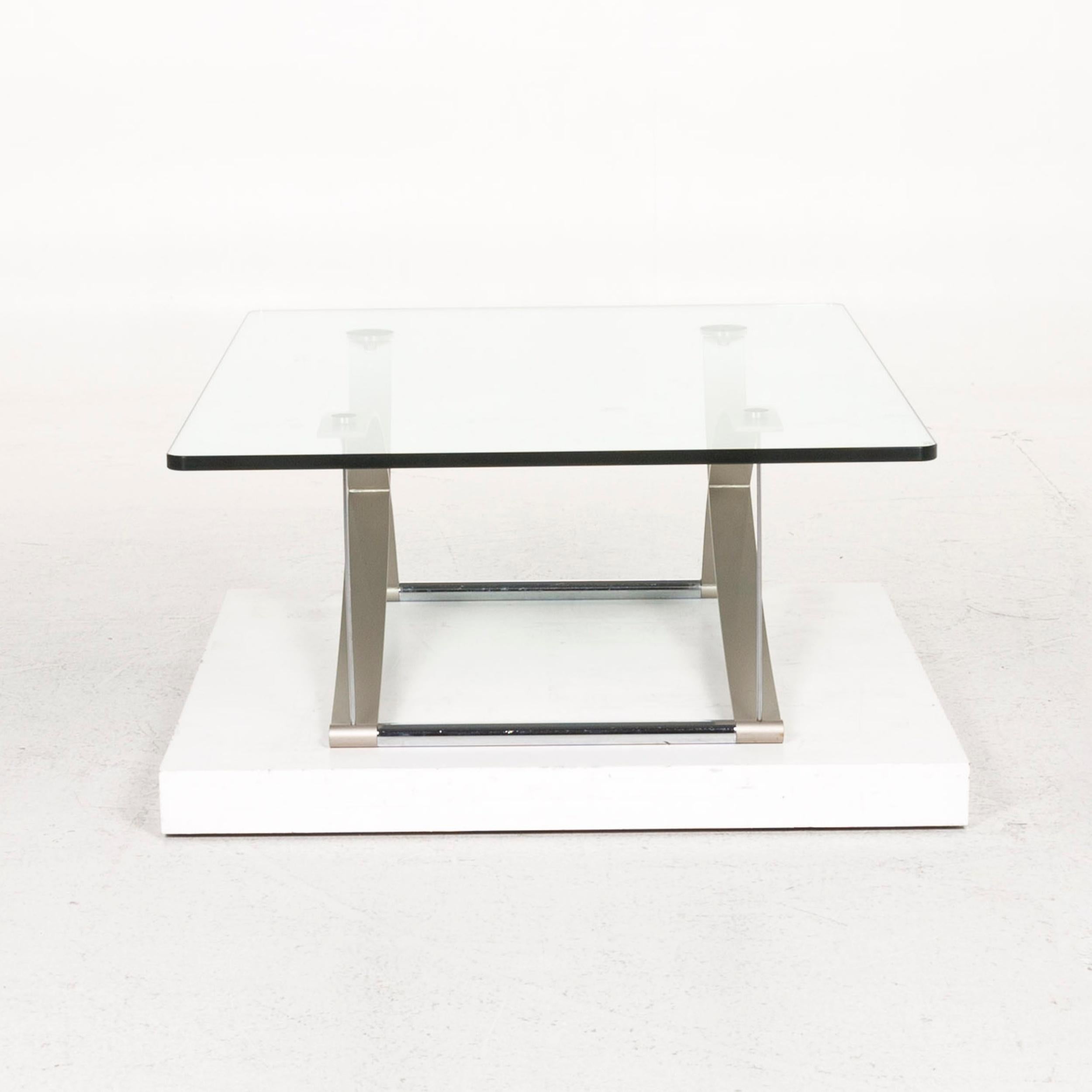 Rolf Benz Rolf Benz RB 1150 Glas Couchtisch Silber Tisch 3
