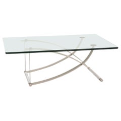 Rolf Benz Rolf Benz RB 1150 Glass Coffee Table Silver Table