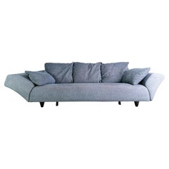 Rolf Benz Sofa 333 Couch mit drei Sitzen und Ottomane-Fußhocker