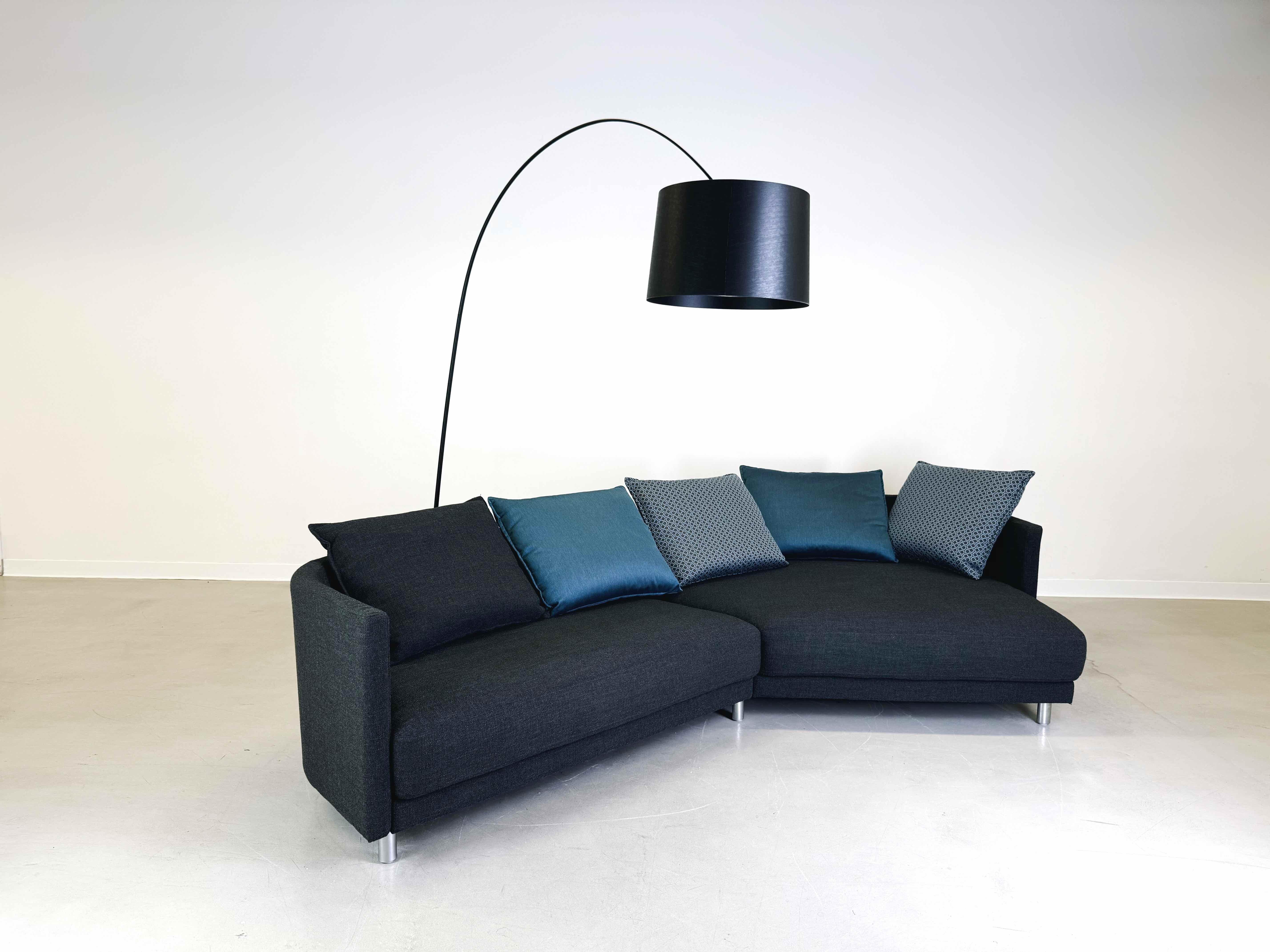 Postmoderne Sofa Couch Onda Fabric Corner Sofa/ Corner Couch Design Rolf Benz en vente