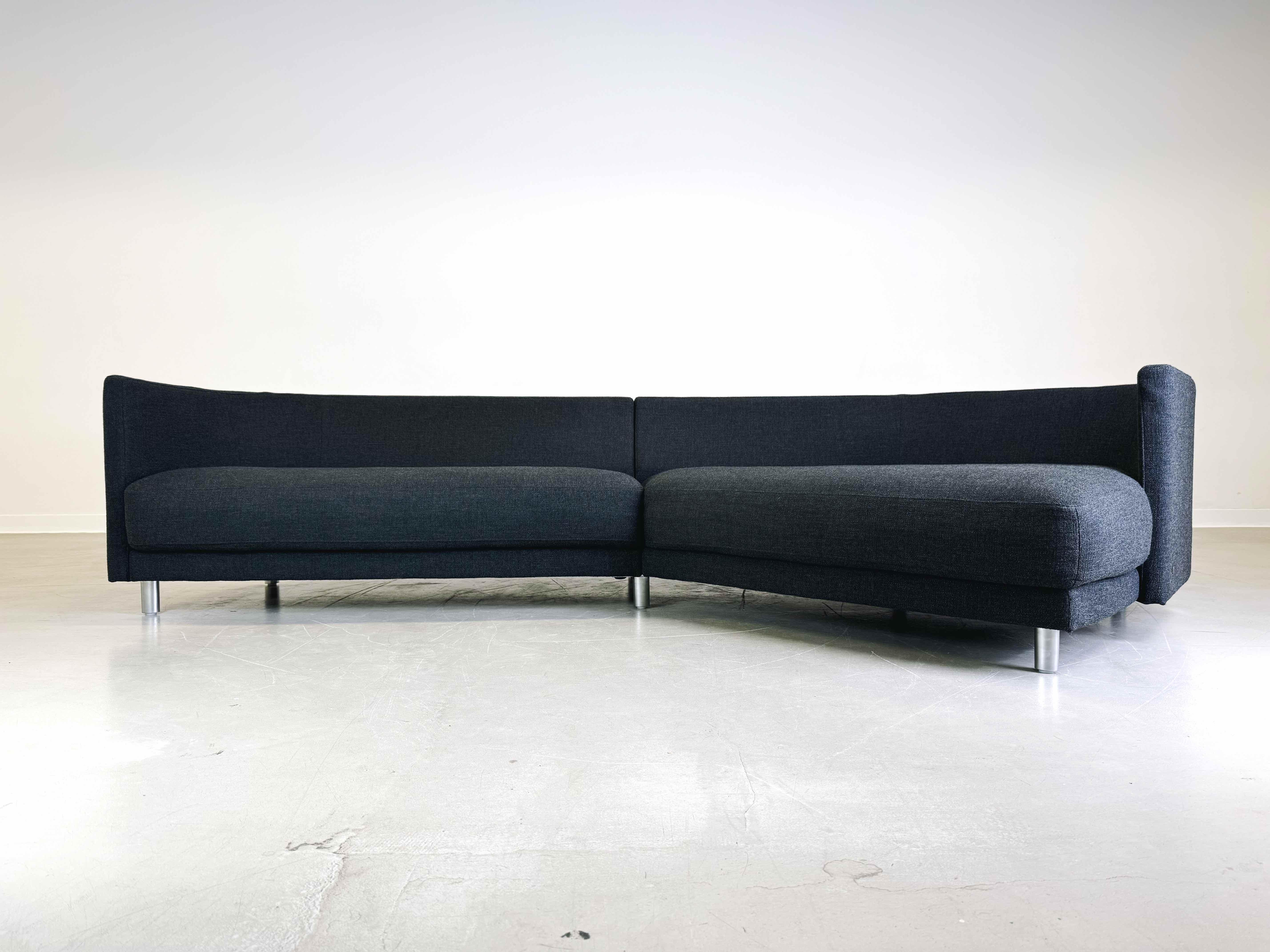 Tissu Sofa Couch Onda Fabric Corner Sofa/ Corner Couch Design Rolf Benz en vente