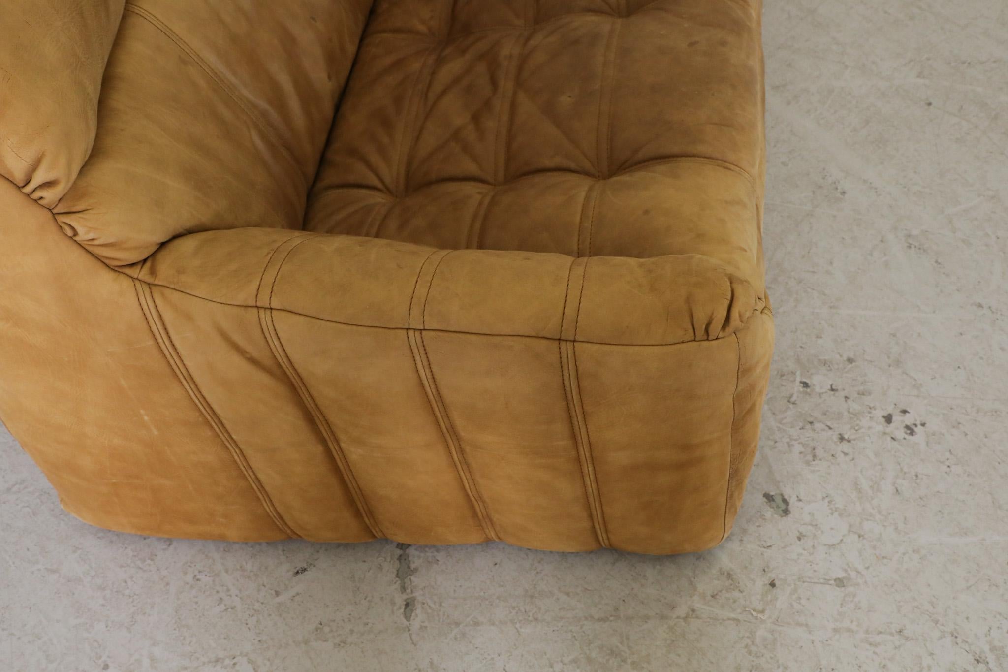 Rolf Benz Soft Form Buck Leather Loveseats, 1970s 6