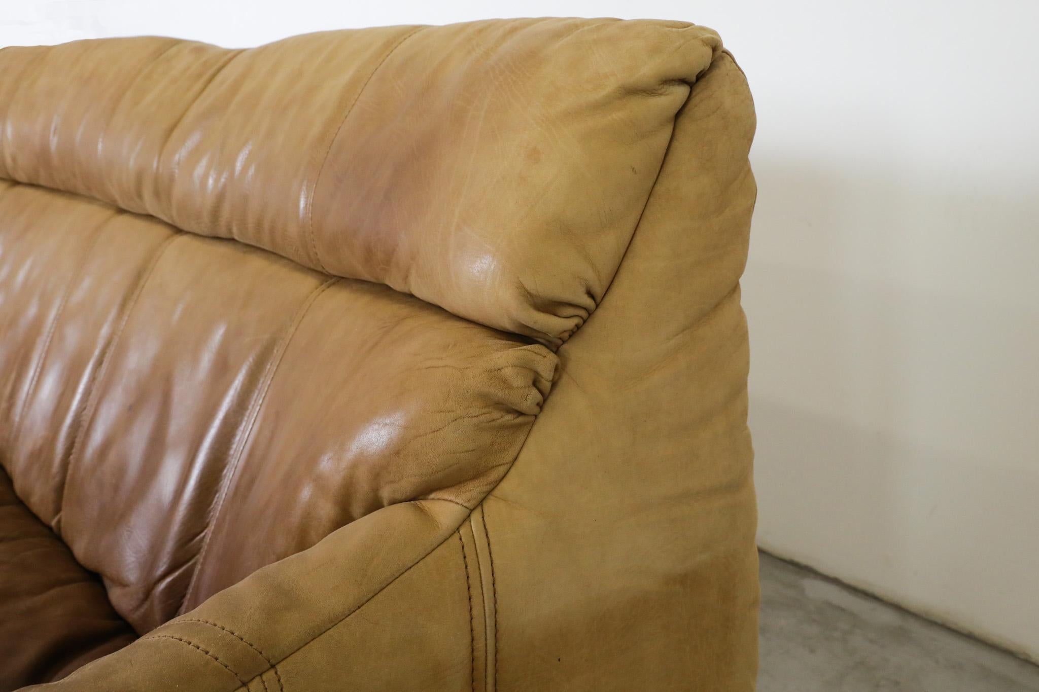 Rolf Benz Soft Form Buck Leather Loveseats, 1970s For Sale 14