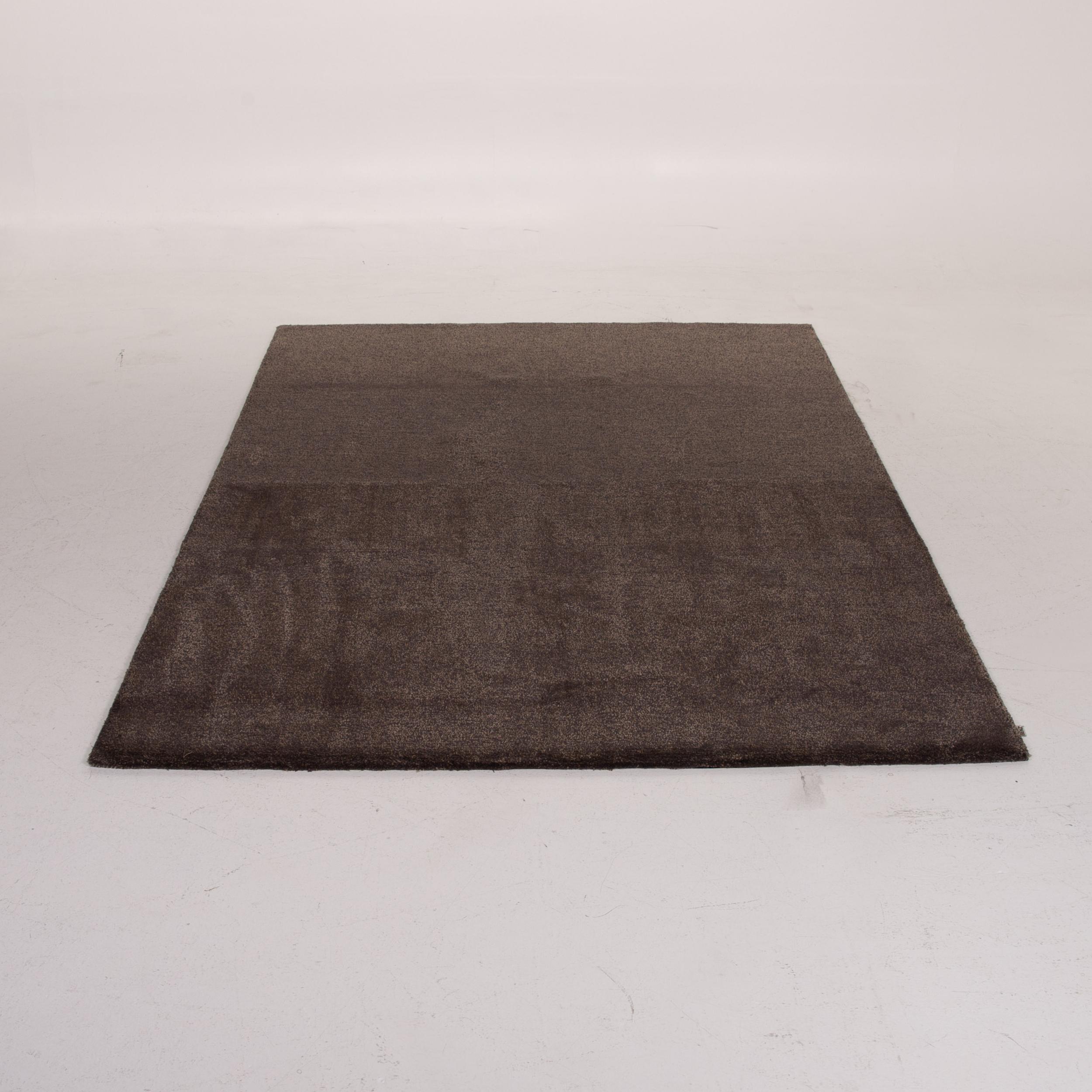 Rolf Benz Solo Fabric Carpet Brown Carpet In Good Condition For Sale In Cologne, DE