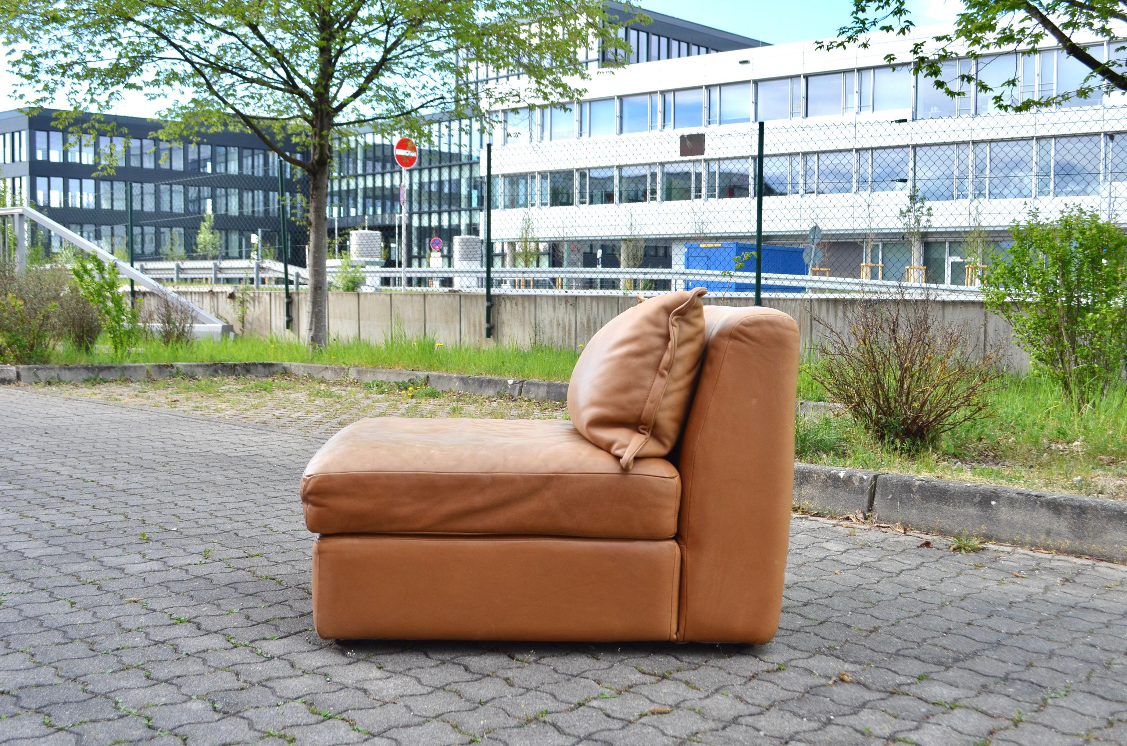 Rolf Benz Vintage Cognac-Wohnzimmer-Suite Modulares 70er-Jahre-Sofa im Angebot 10
