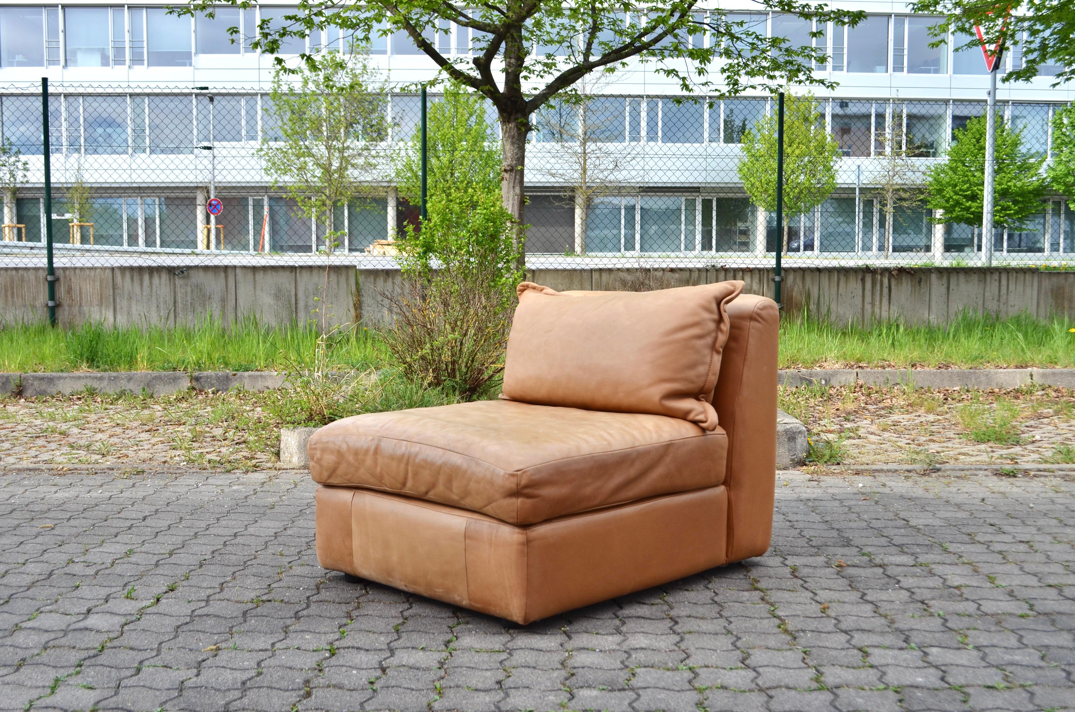 Rolf Benz Vintage Cognac-Wohnzimmer-Suite Modulares 70er-Jahre-Sofa im Angebot 11