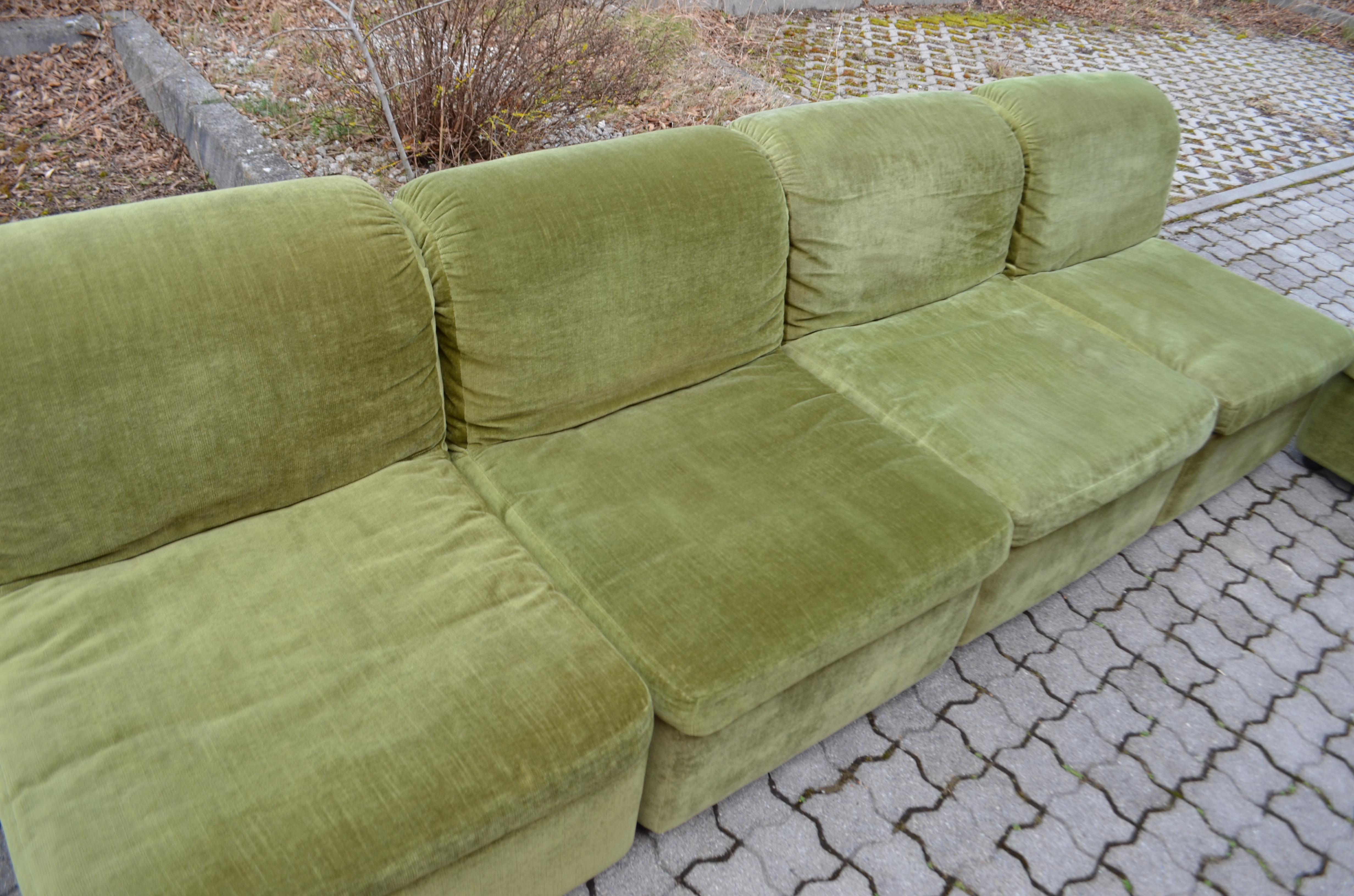 olive green sectional