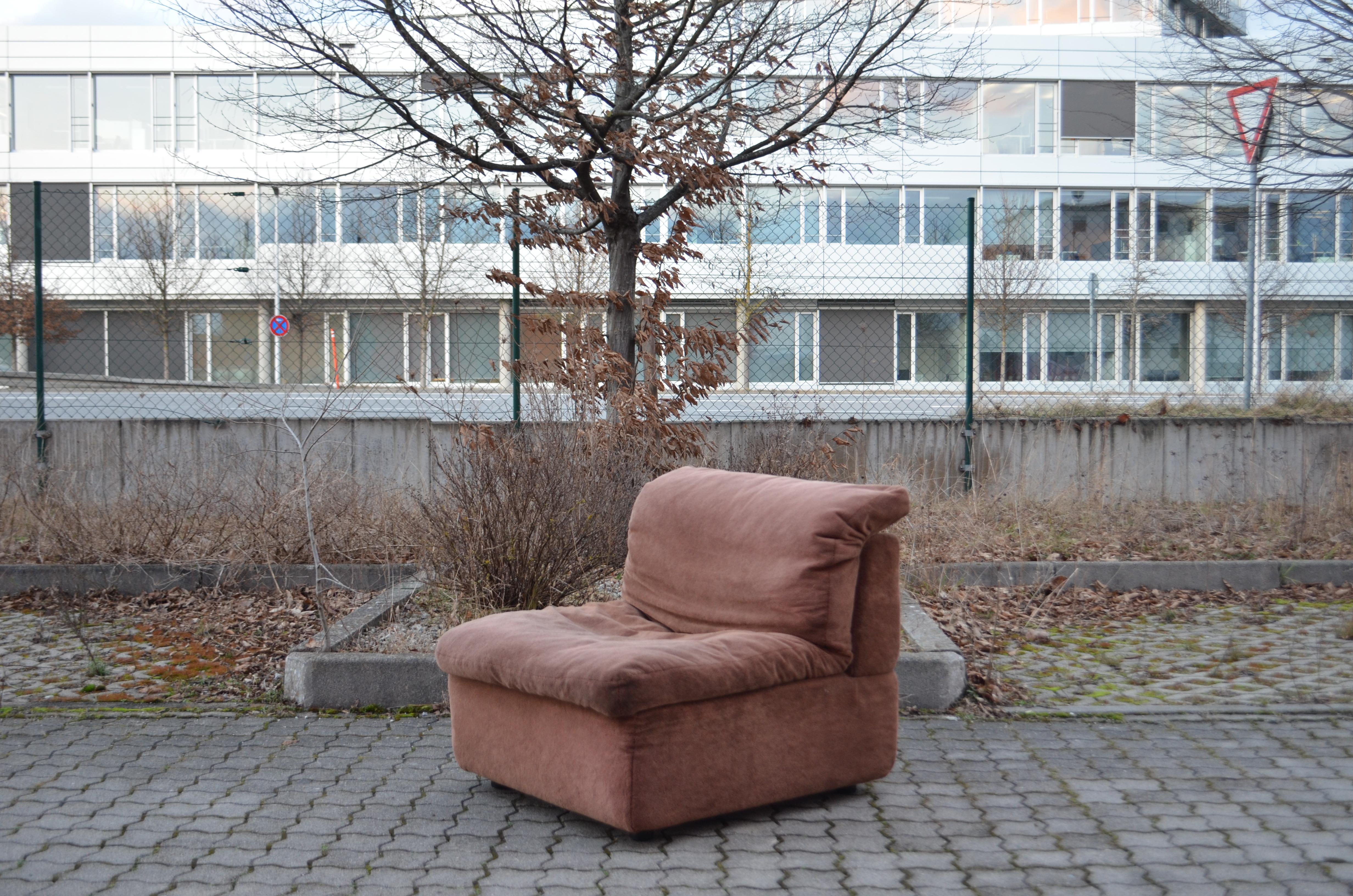 Rolf Benz Vintage Modular Brown Sectional Sofa 1970 In Good Condition For Sale In Munich, Bavaria