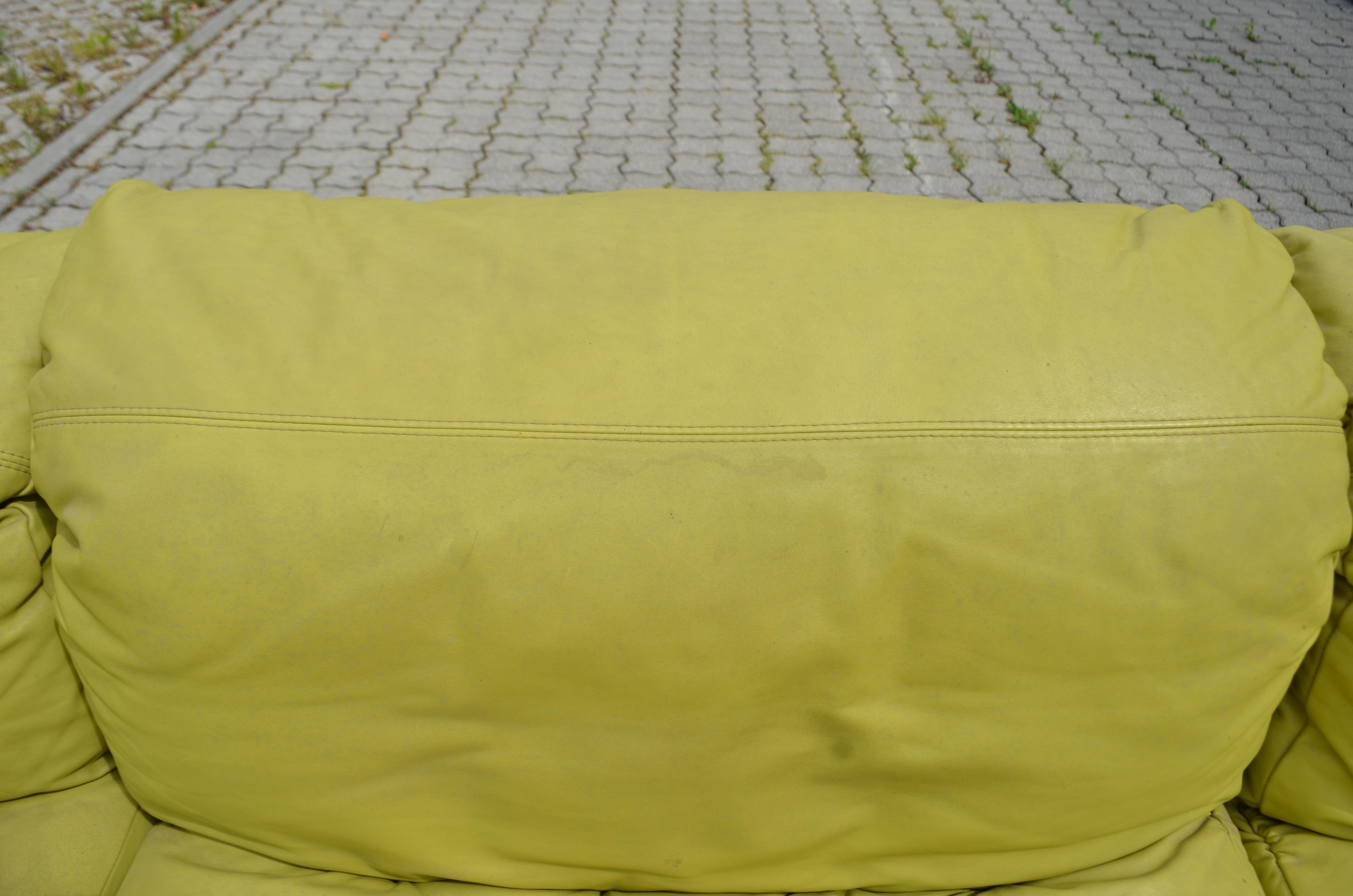 Fauteuil de salon modulaire vert lime Rolf Benz, Allemagne, 1970 en vente 7