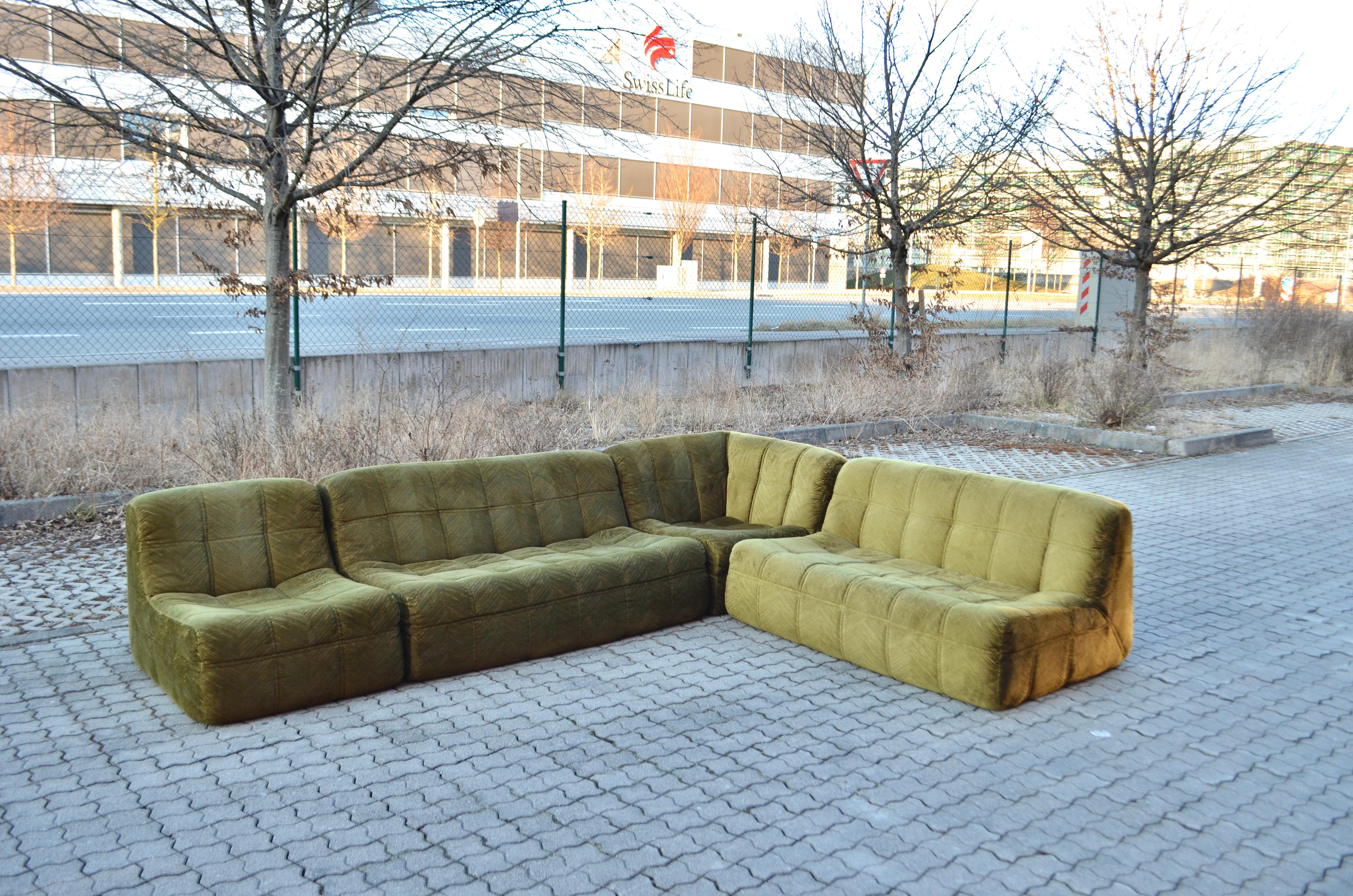 moss green sectional
