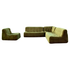 Rolf Benz Retro Togo Living Room Suite Modular 70ties Mossgreen Sectional Sofa