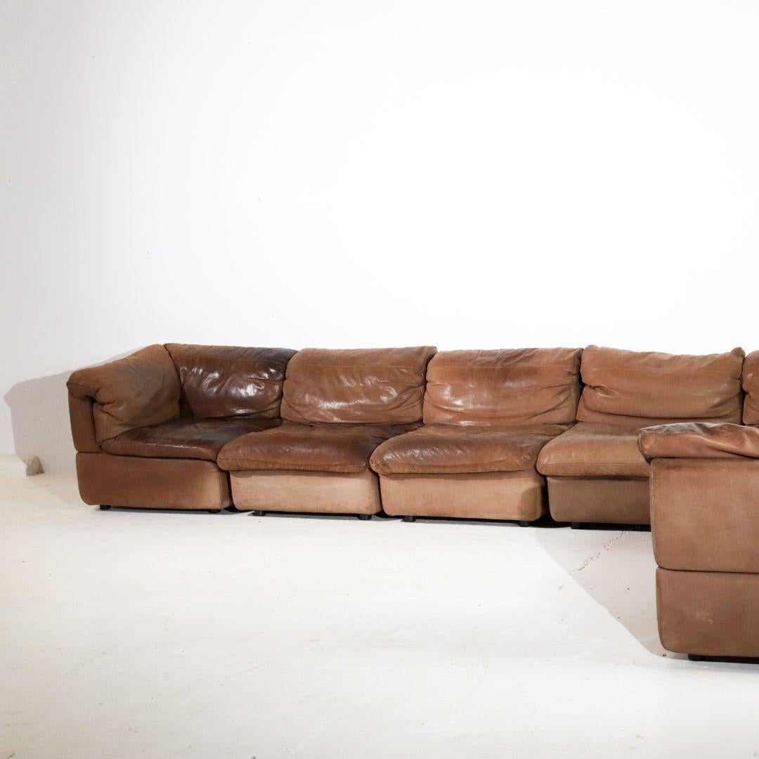 Rolf Benz XL Leather Sectional Sofa 1