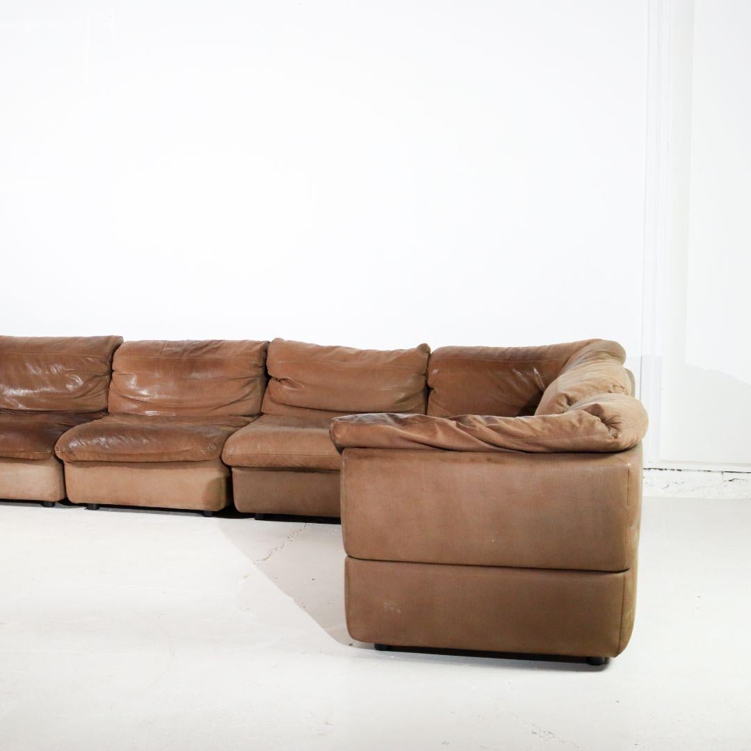Rolf Benz XL Leather Sectional Sofa 2