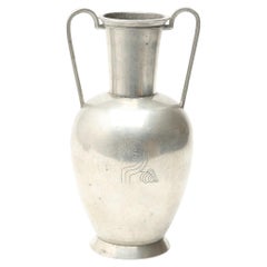 Jarrón de estaño Rolf Engströmer para FAK, Art Déco, Suecia, 1935