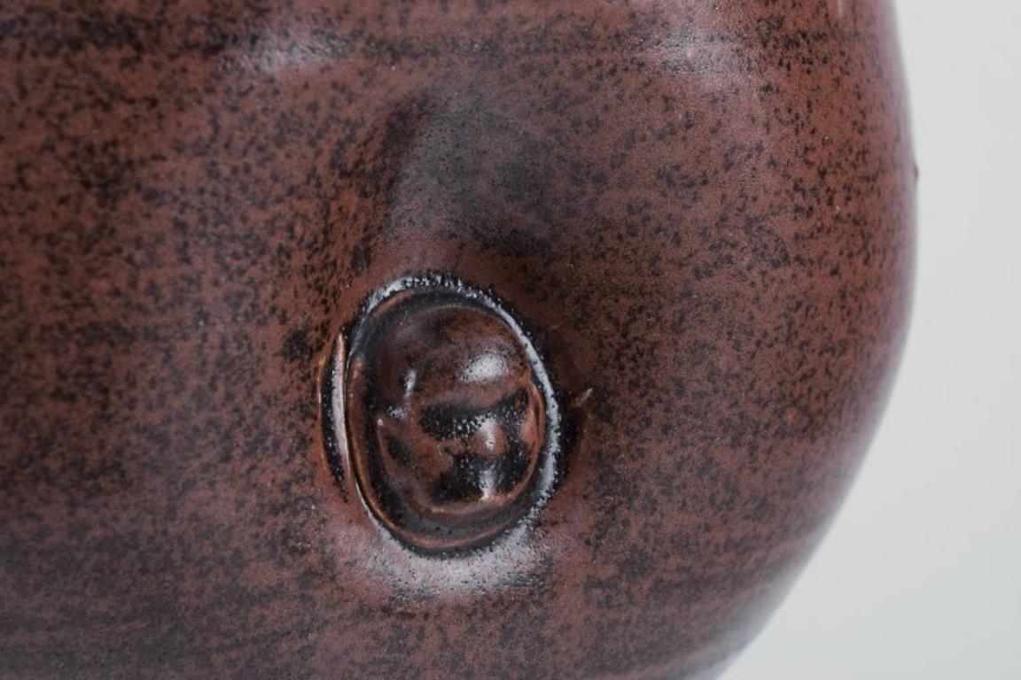 Glazed Rolf Fagerberg, (1934-2008). Swedish ceramicist. Large unique ceramic vase. For Sale