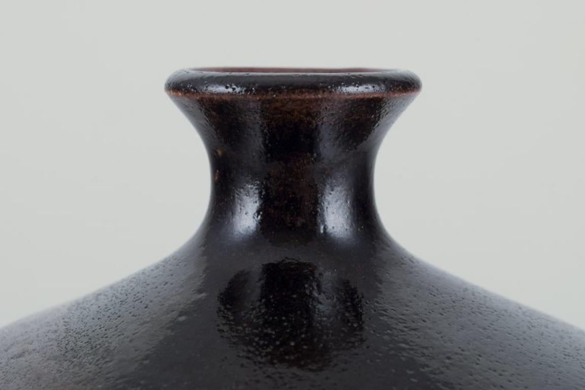 20th Century Rolf Fagerberg, (1934-2008). Swedish ceramicist. Large unique ceramic vase. For Sale
