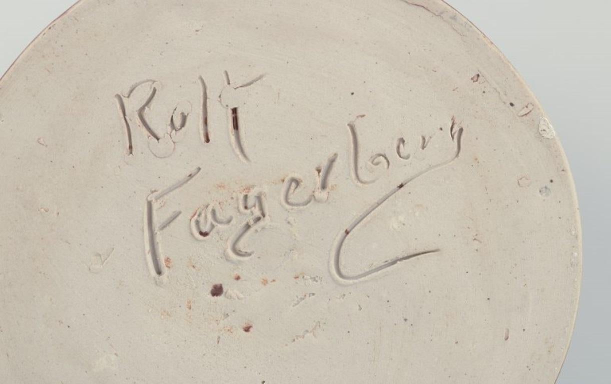 Rolf Fagerberg, (1934-2008). Swedish ceramicist. Large unique ceramic vase. For Sale 1